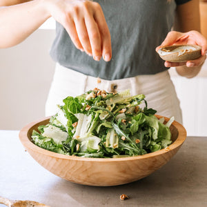 Handcrafted Wood Salad Bowls - Number 6