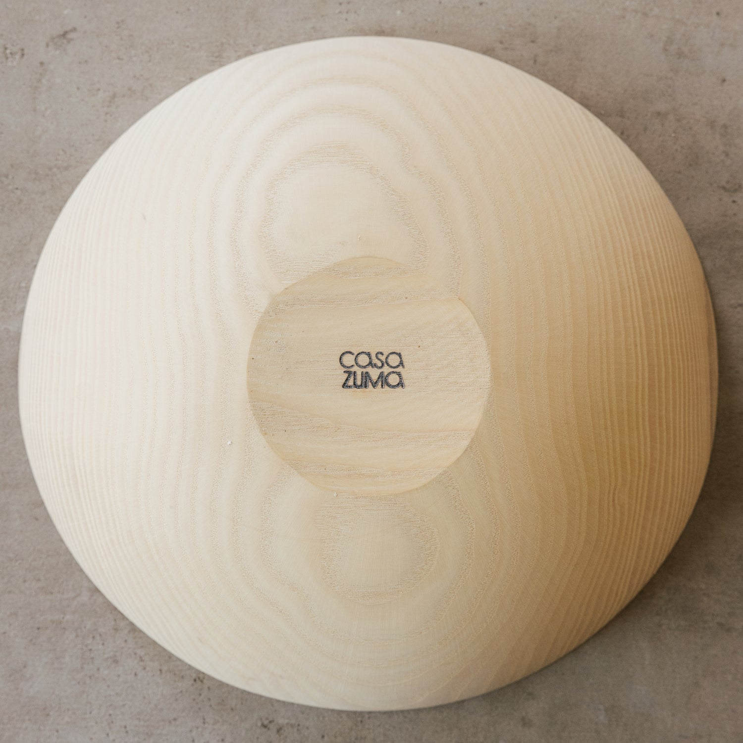 bottom of wooden bowl- Number 6