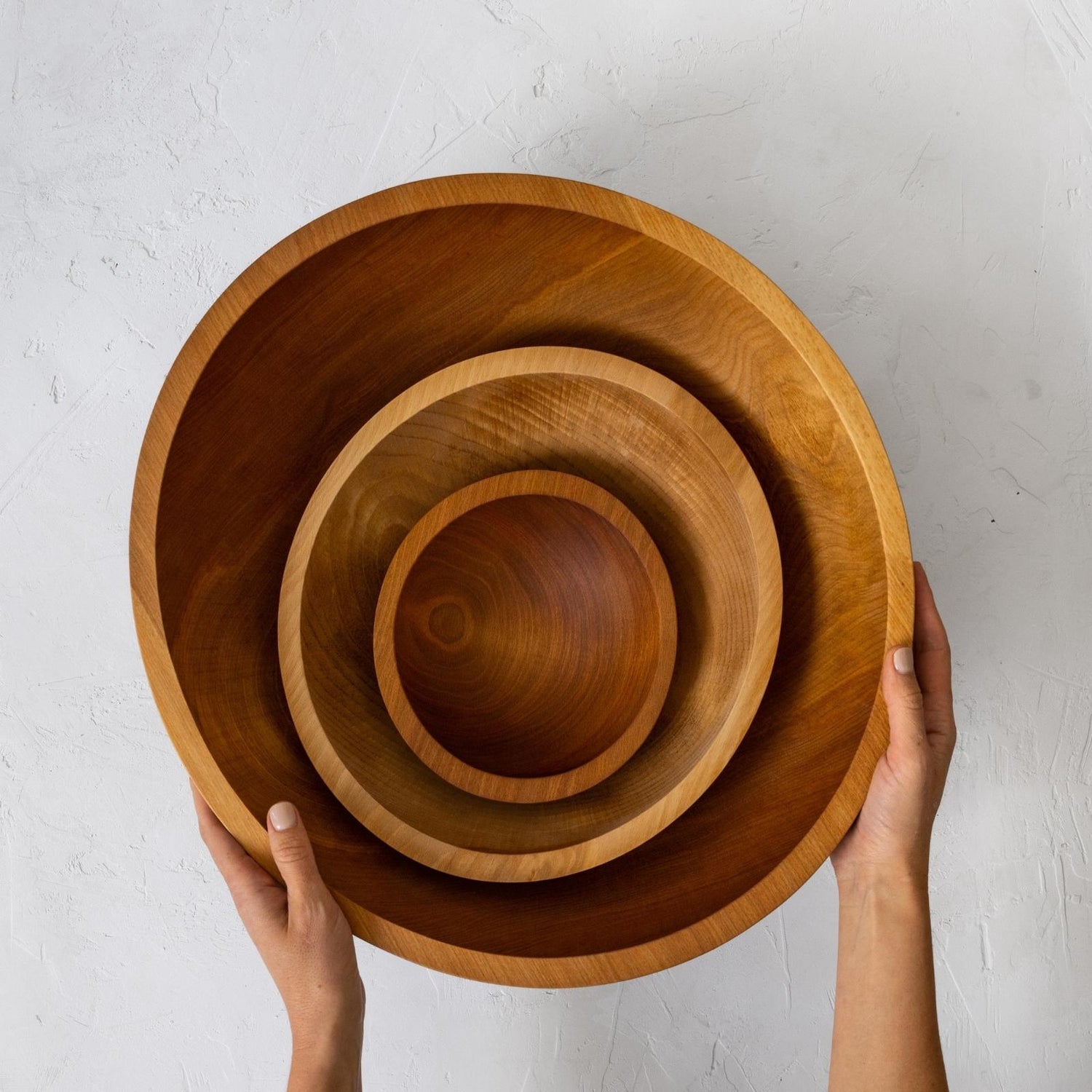 Handcrafted Wood Salad Bowls- Number 4
