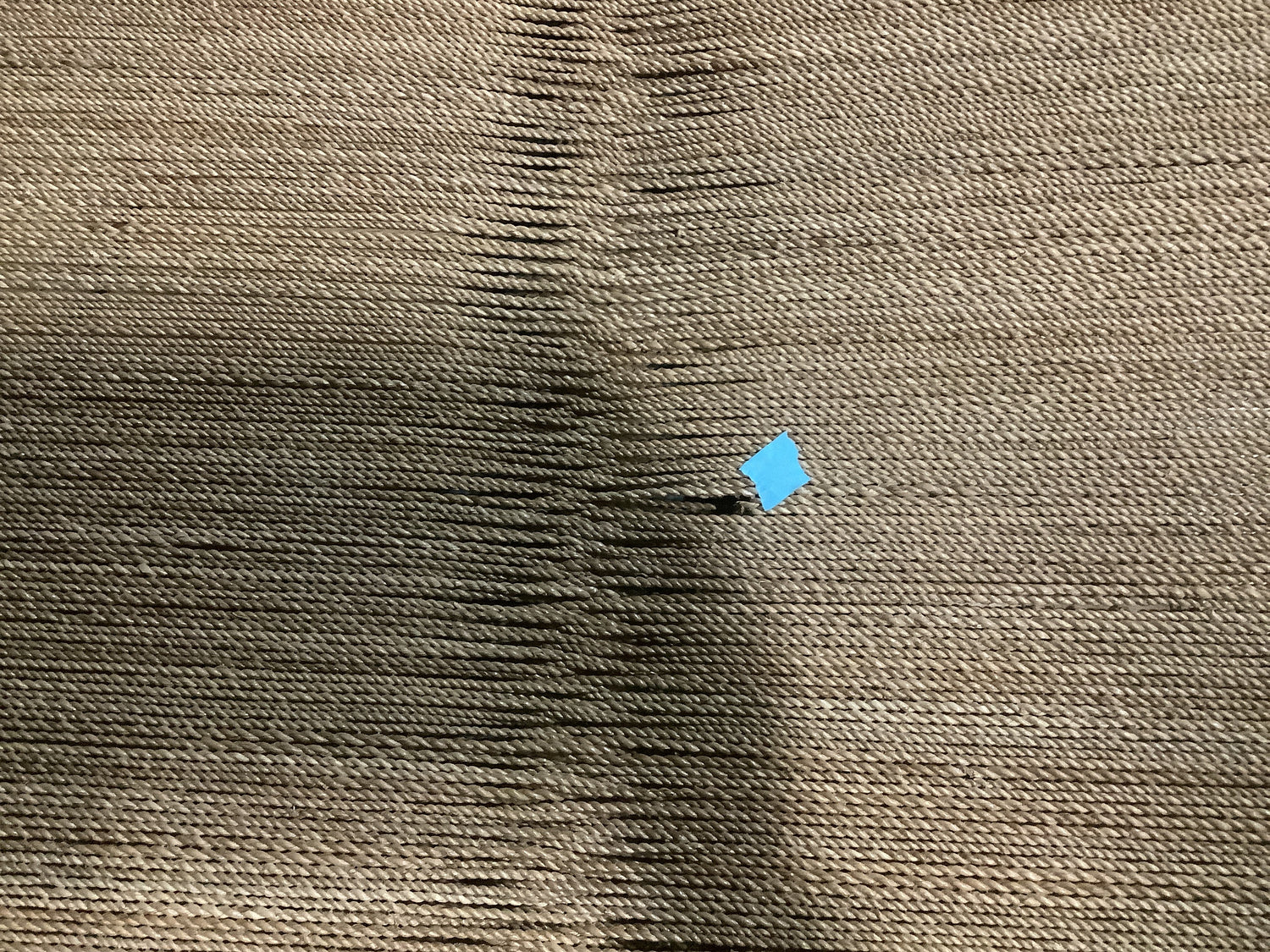 closeup of hole in weaving- Number 3