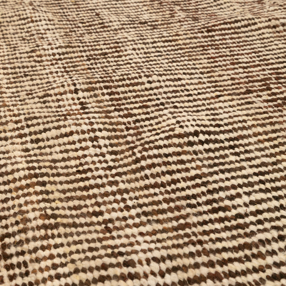 Close-up of a textured brown and beige fabric pattern- Number 5