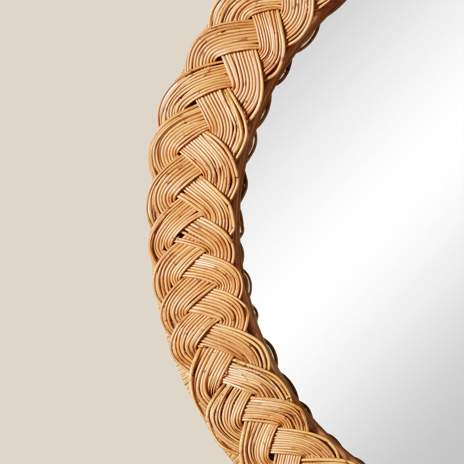 braided rattan frame of mirror- Number 3