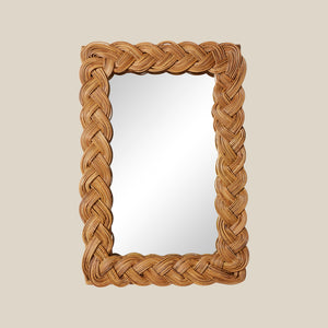 rectangular mirror with braided frame - Number 1