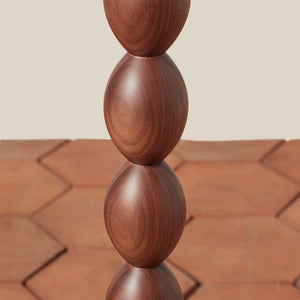 solid walnut wood body of lamp - Number 5