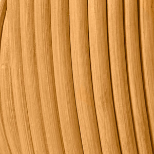 Clara Bundled Rattan Oval Mirror - Number 3