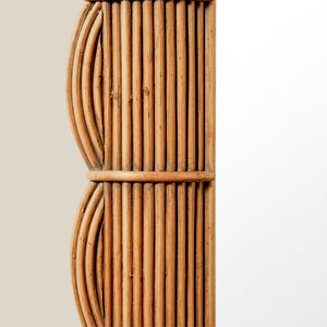 Clara Bundled Rattan Rectangular Mirror - Number 2