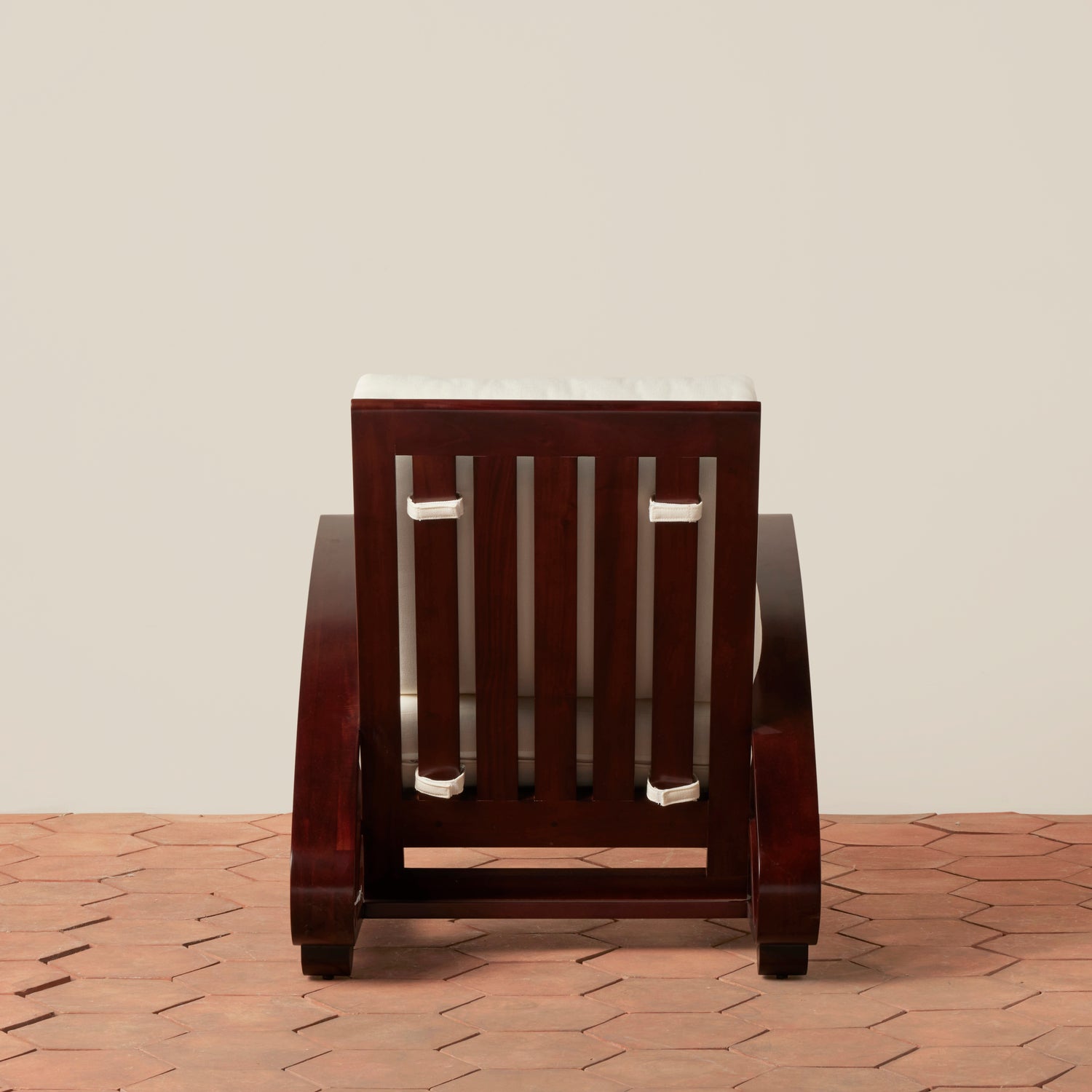 back of chair on tile floor- Number 5
