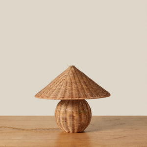 rattan table lamp with round base - Number 1