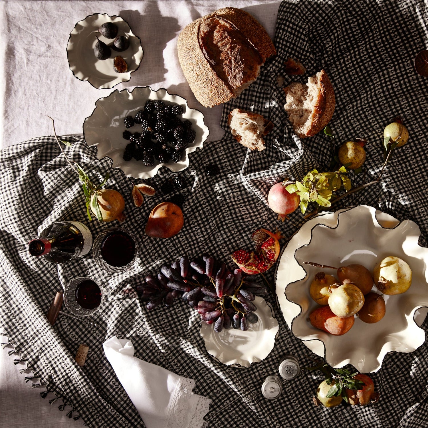 bread and fruit on table- Number 3
