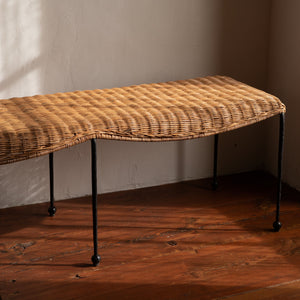 bench on wooden floor with shadows in background - Number 3