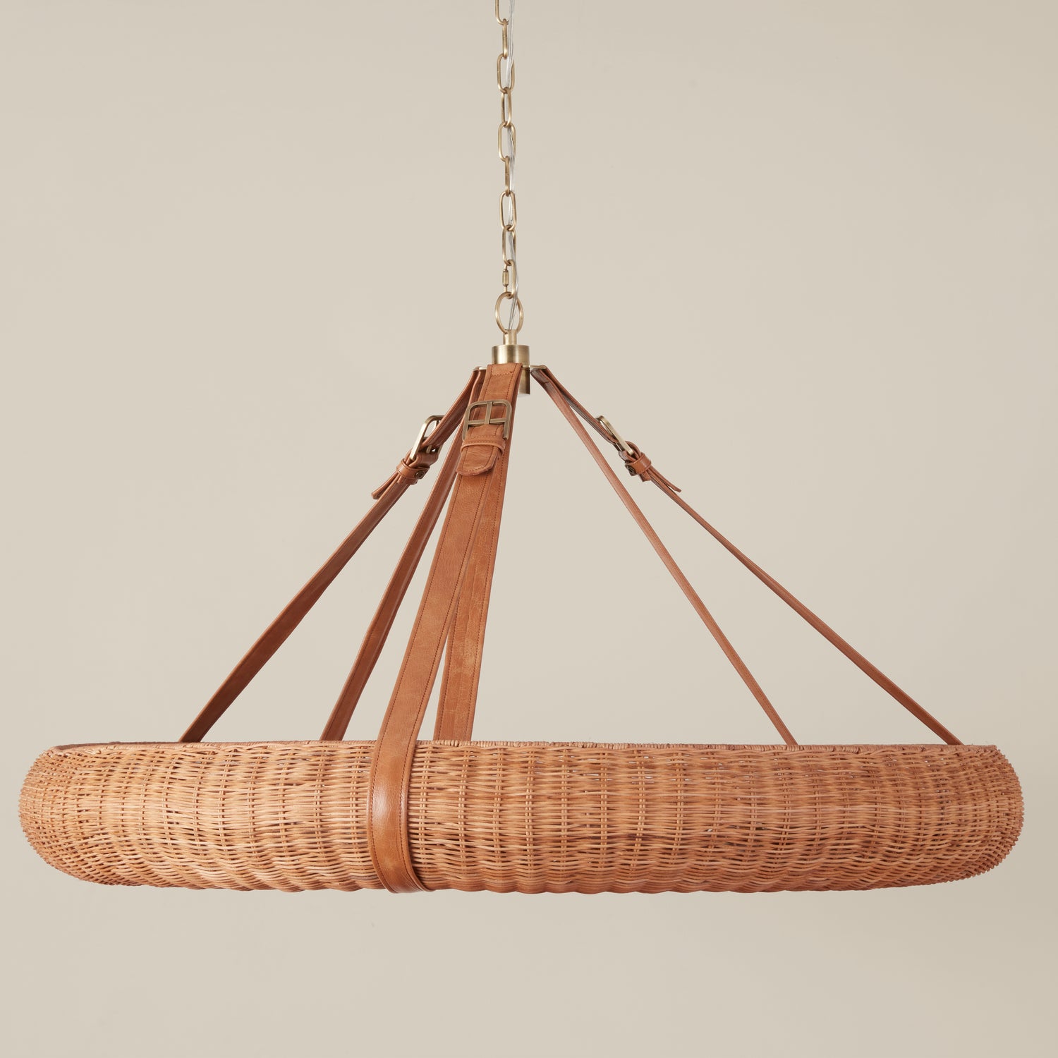 Pampas Rattan Halo Chandelier- Number 1