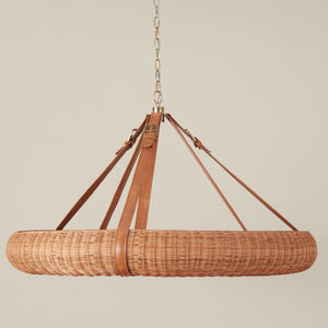 Pampas Rattan Halo Chandelier - Number 1