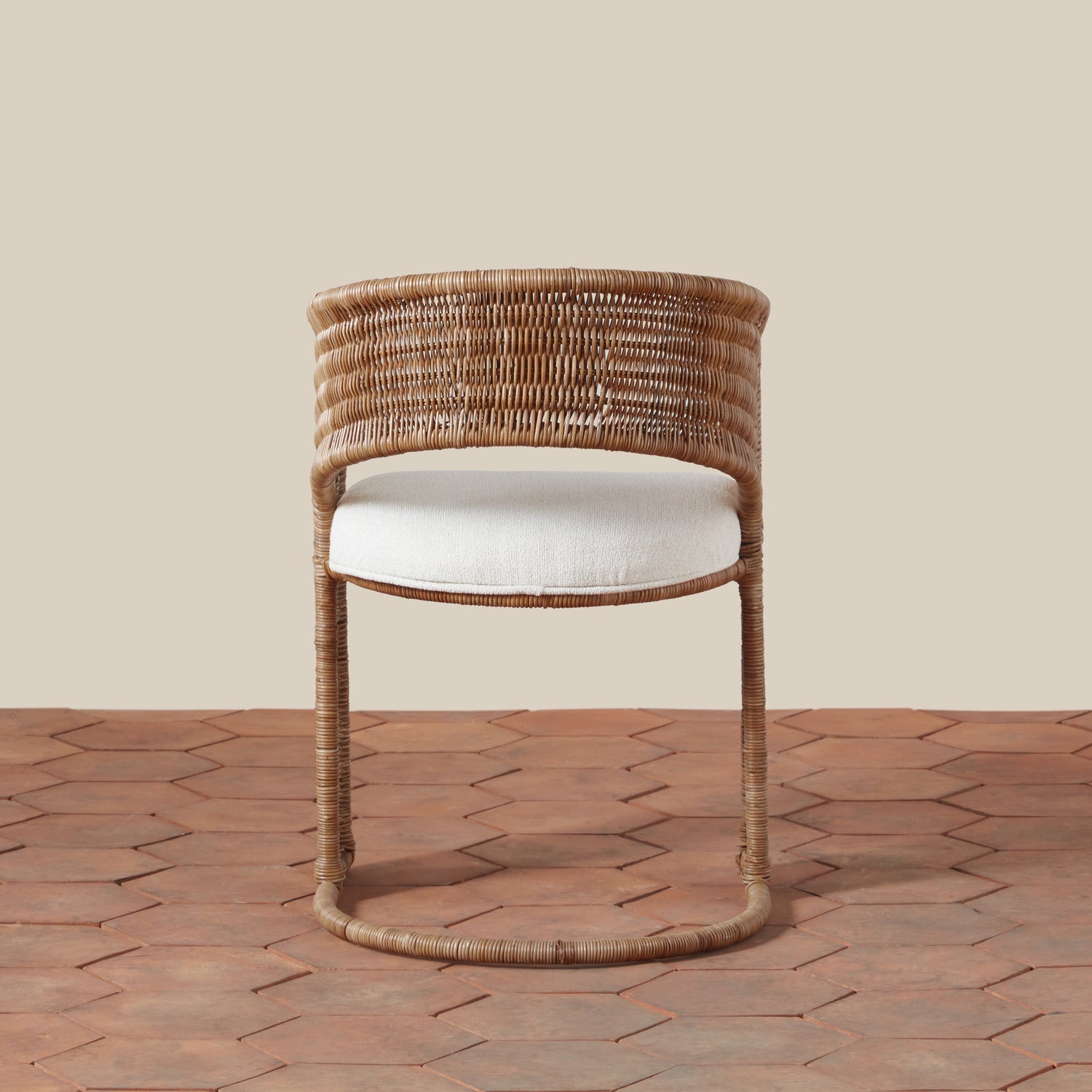 healdsburg dining chair with boucle cushion back- Number 12