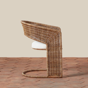 healdsburg dining chair with boucle cushion side - Number 11
