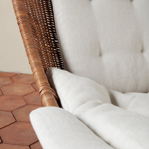 healdsburg wicker swivel chair with cushion detail - Number 6