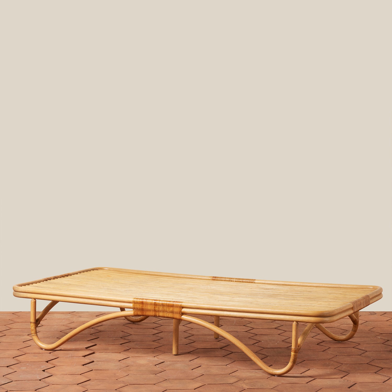 daybed frame on tiled floor against white background- Number 1