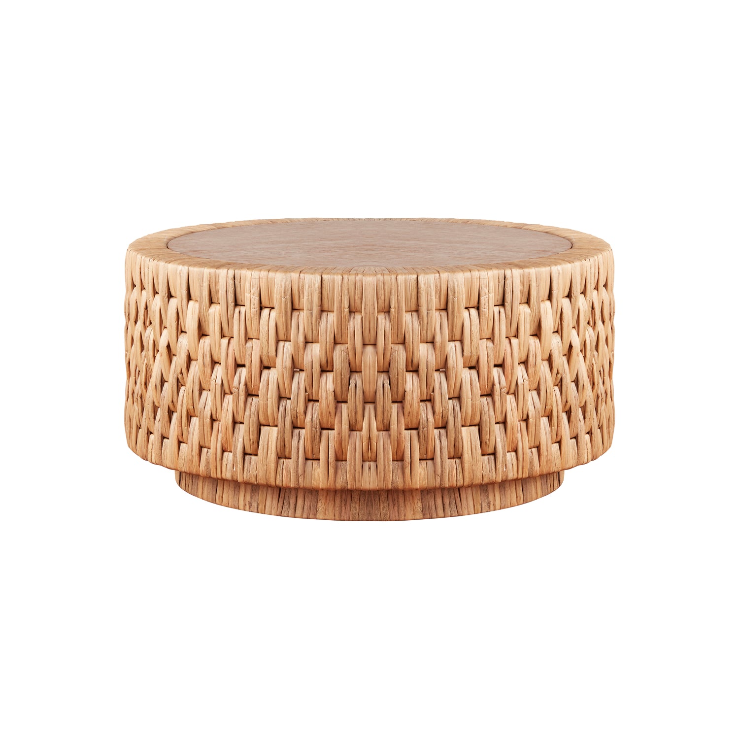 round coffee table against a white background- Number 1