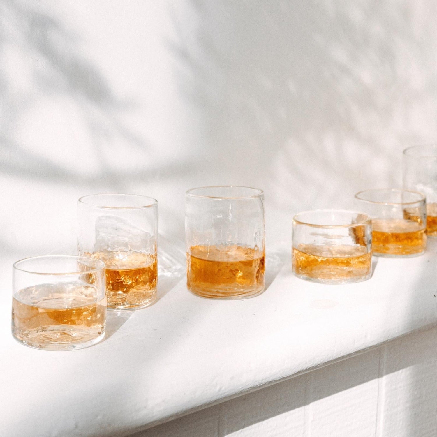 Recycled Stemless Wine Glass, Set of 4- Number 5