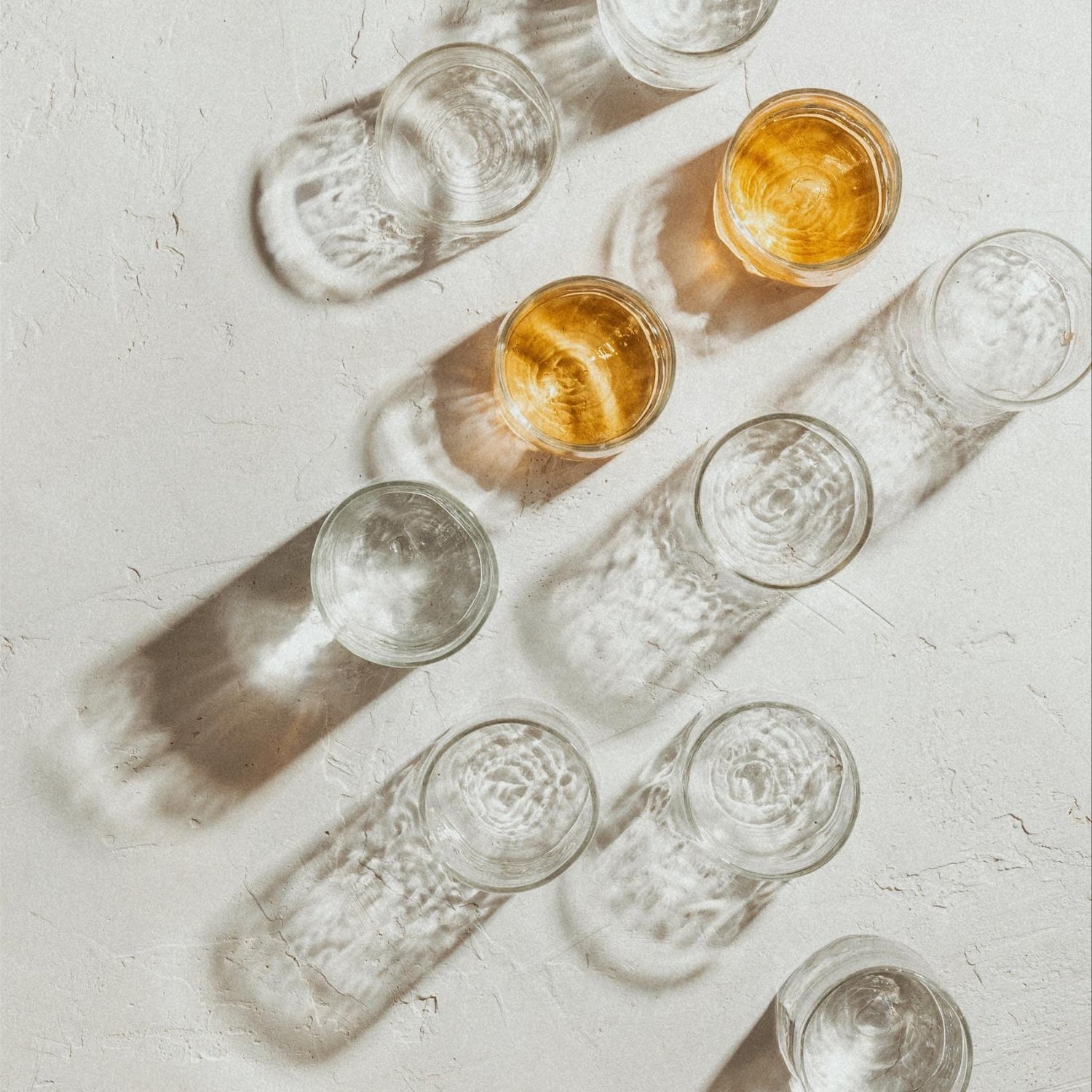 Recycled Stemless Wine Glass, Set of 4- Number 6