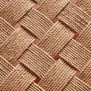 Close-up of woven beige rope pattern - Number 5