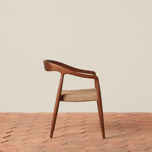Ingrid Woven Arm Chair in Walnut - Number 17