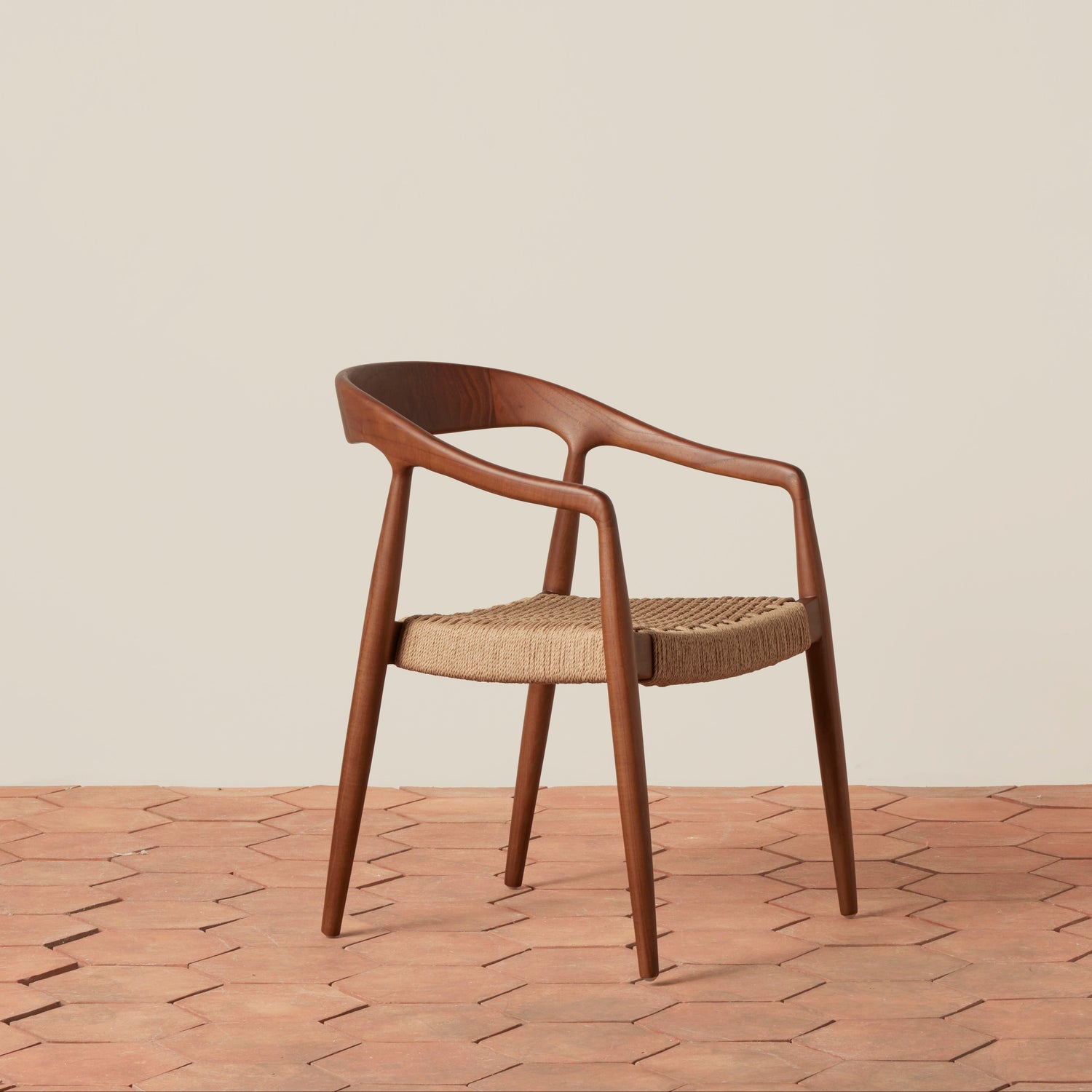 Ingrid Woven Arm Chair in Walnut- Number 8