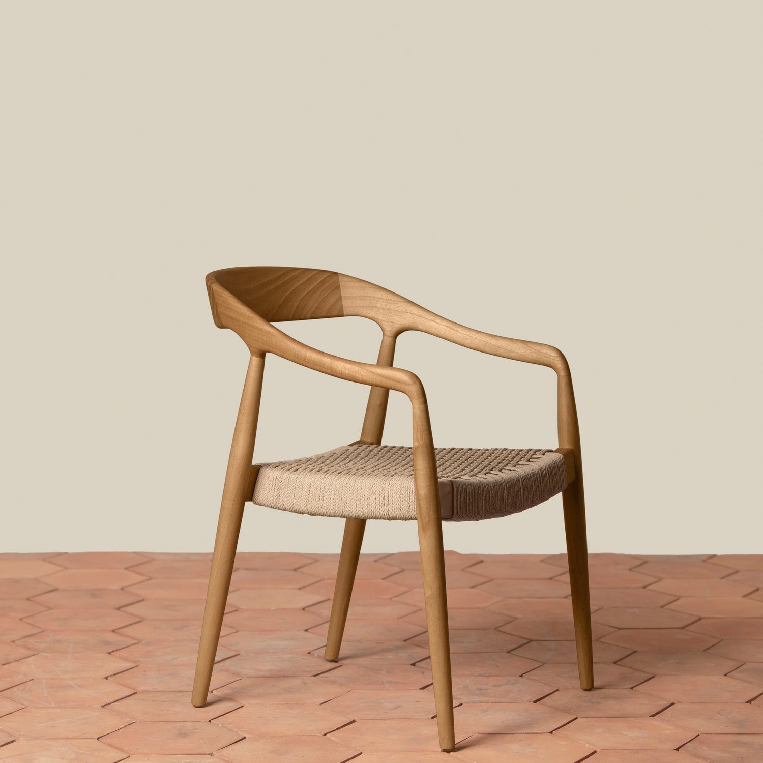Ingrid Woven Arm Chair in Oal- Number 8