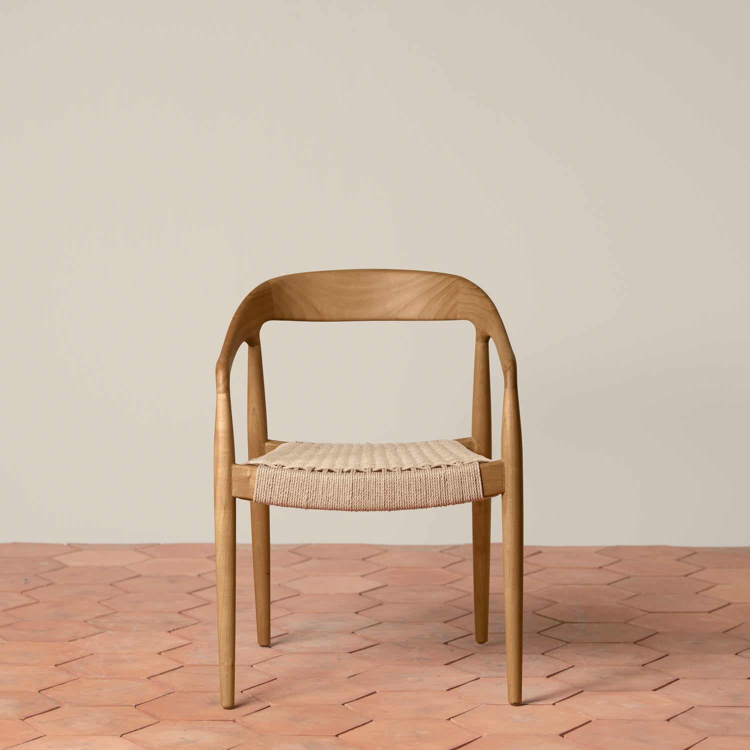 Ingrid Woven Arm Chair in Oak- Number 9