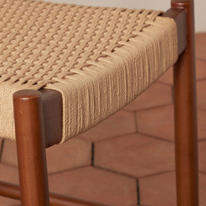 detail of woven seat of counter stool - Number 13