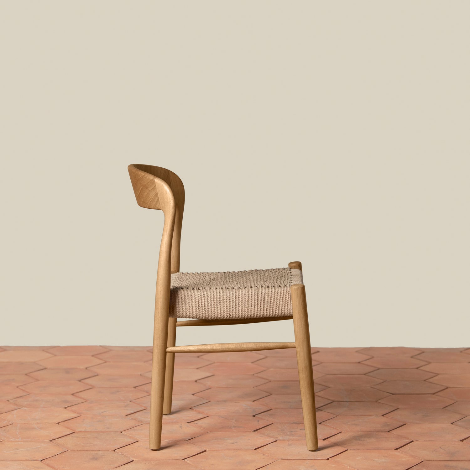 Ingrid Woven Side Chair in Oak- Number 16