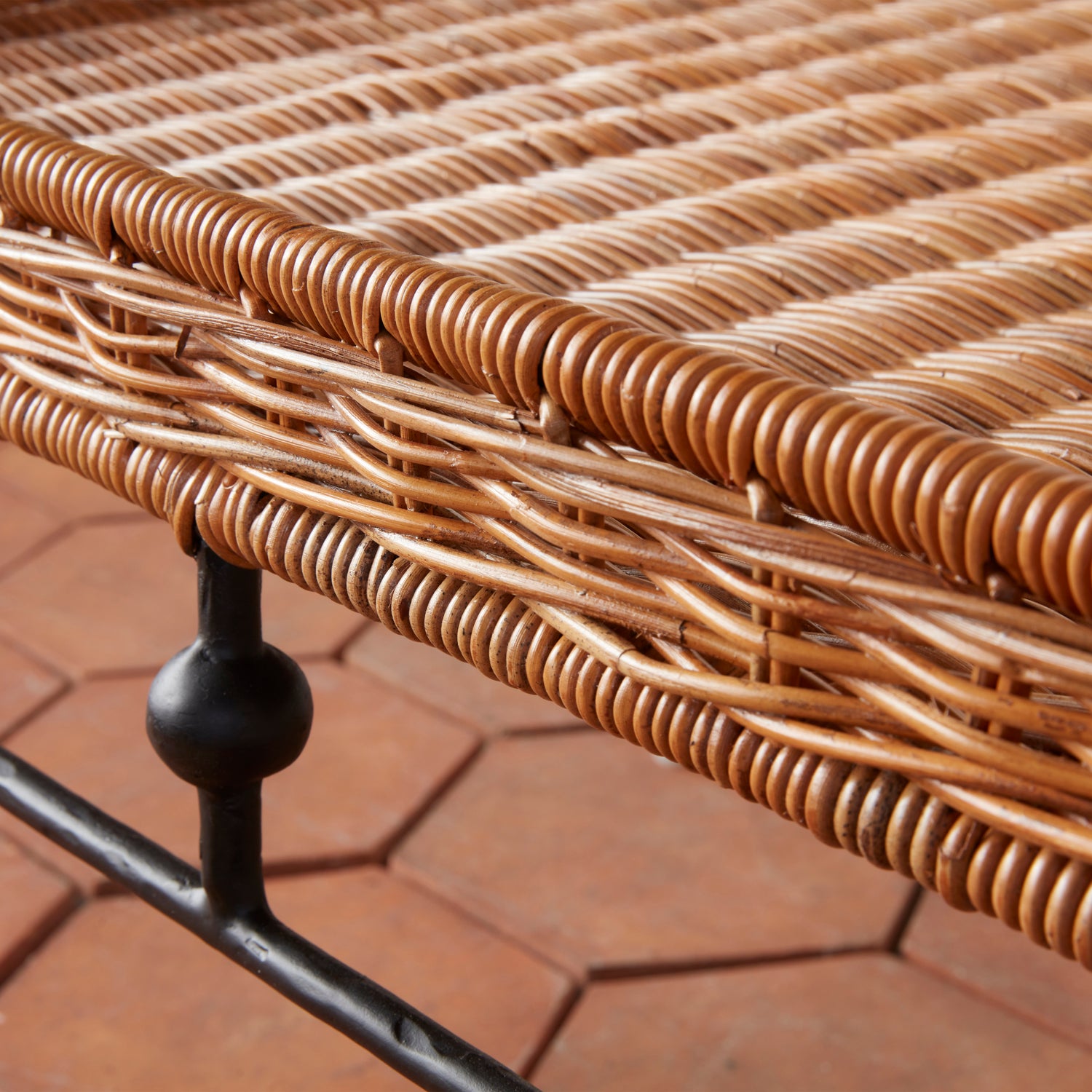 Lacoste Indoor/Outdoor Wicker Coffee Table Detail- Number 4