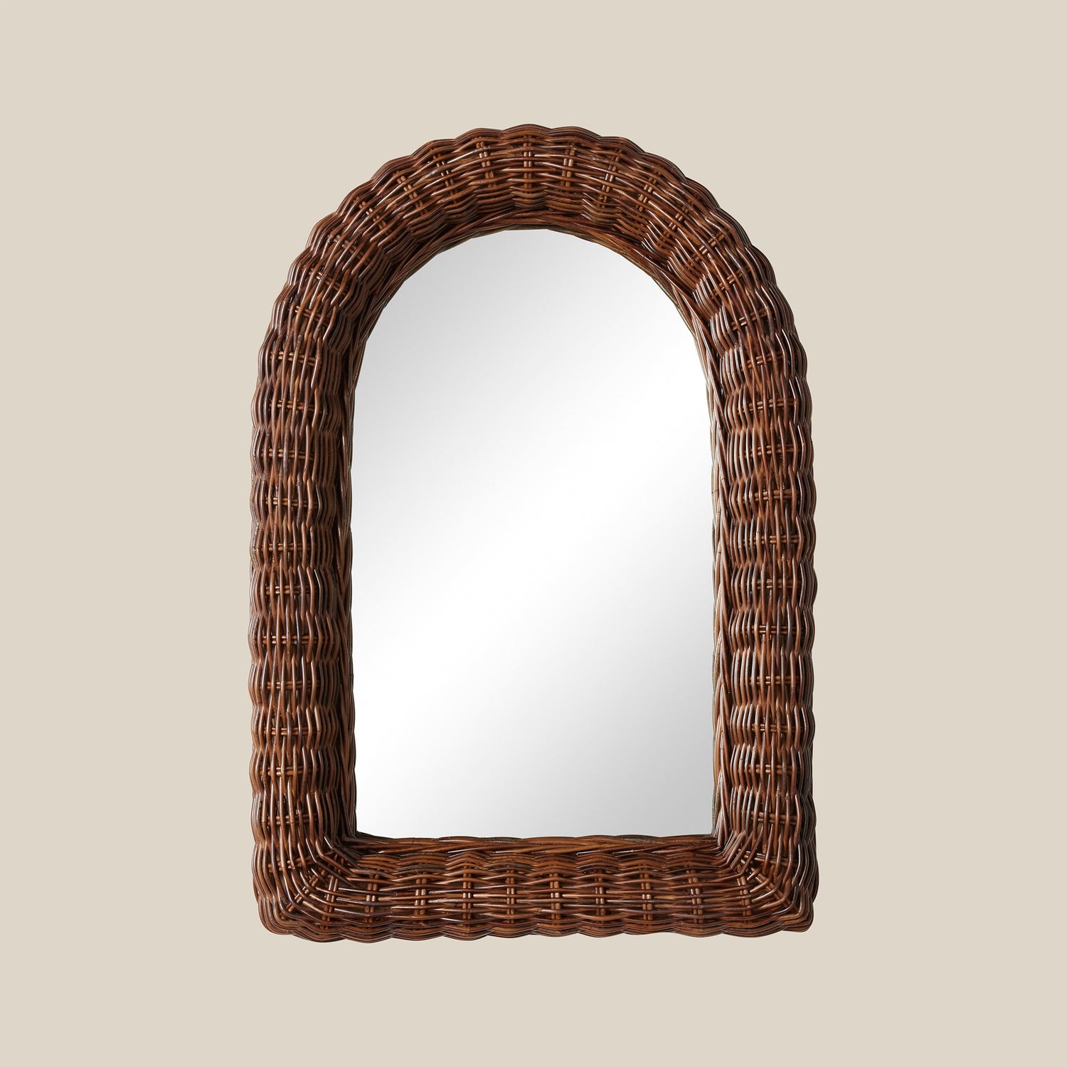 arch mirror with rattan frame- Number 1