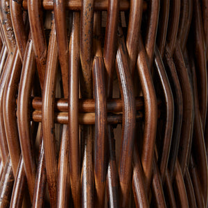 detail of braided rattan mirror frame - Number 7