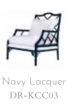 Kennedy Lounge Chair in Navy Lacquer - Number 2