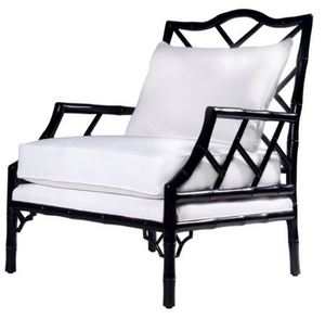 Kennedy Lounge Chair in Navy Lacquer - Number 1