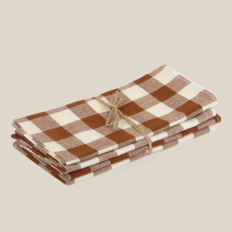 Heather Taylor Home Gingham Napkins, Set of 4- Number 1