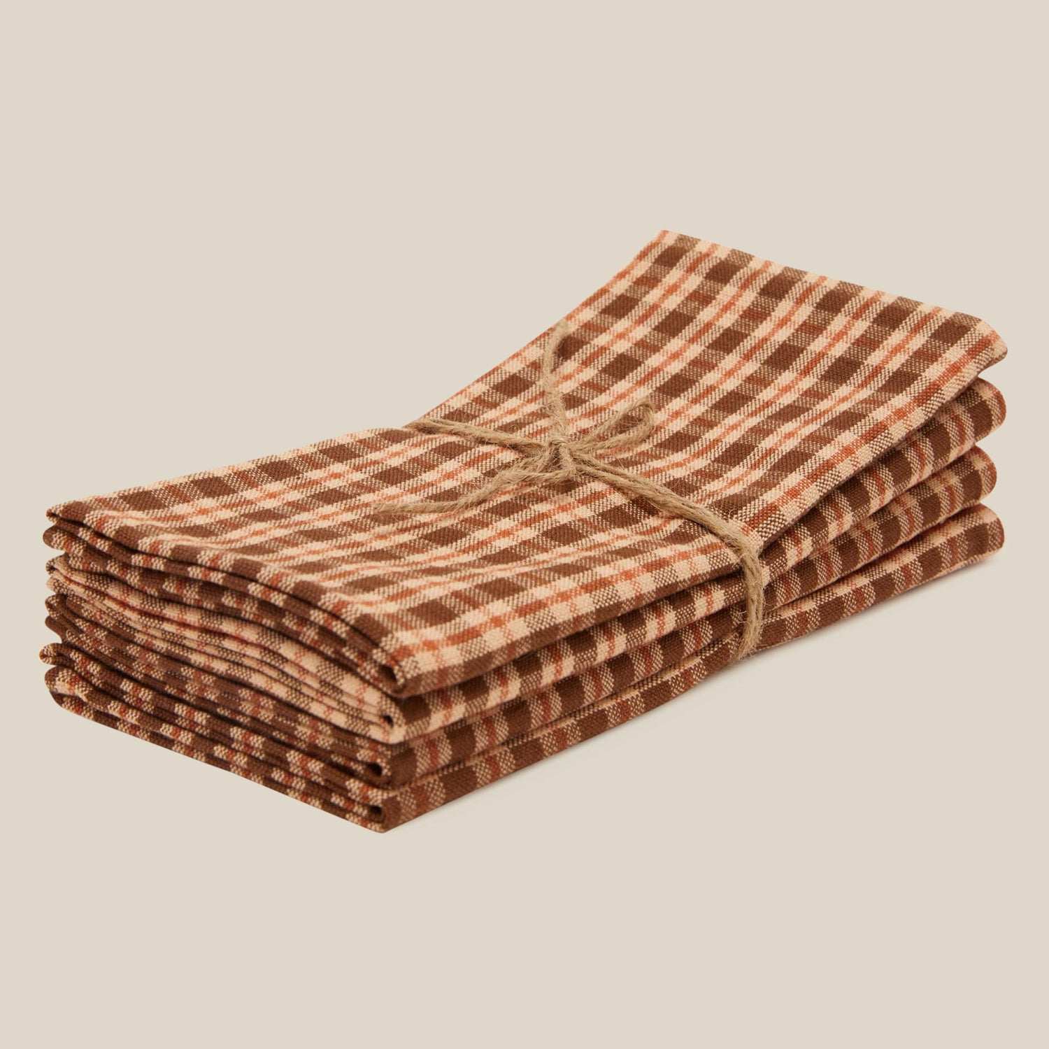 plaid napkins stacked- Number 1