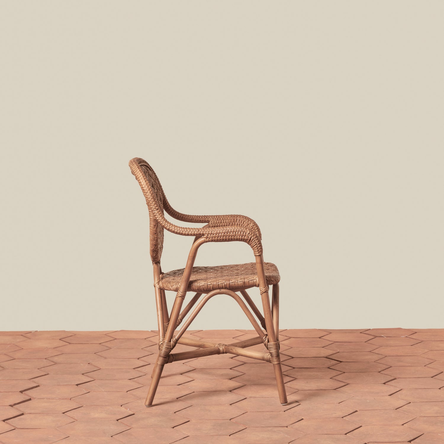portofino arm chair in brown- Number 4