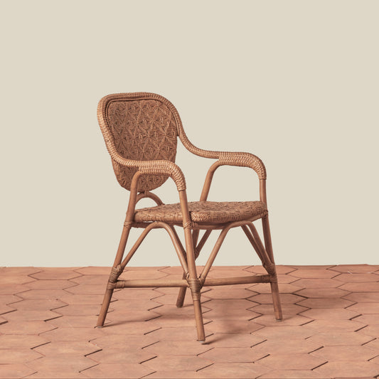 portofino arm chair in brown