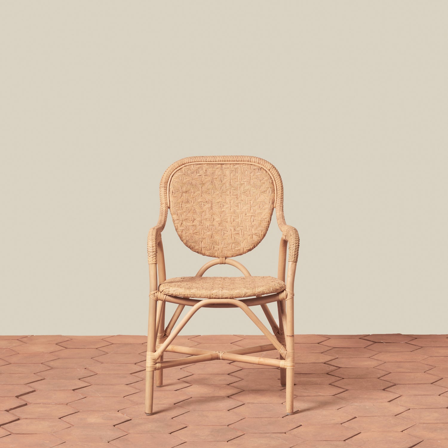portofino arm chair in natural- Number 10
