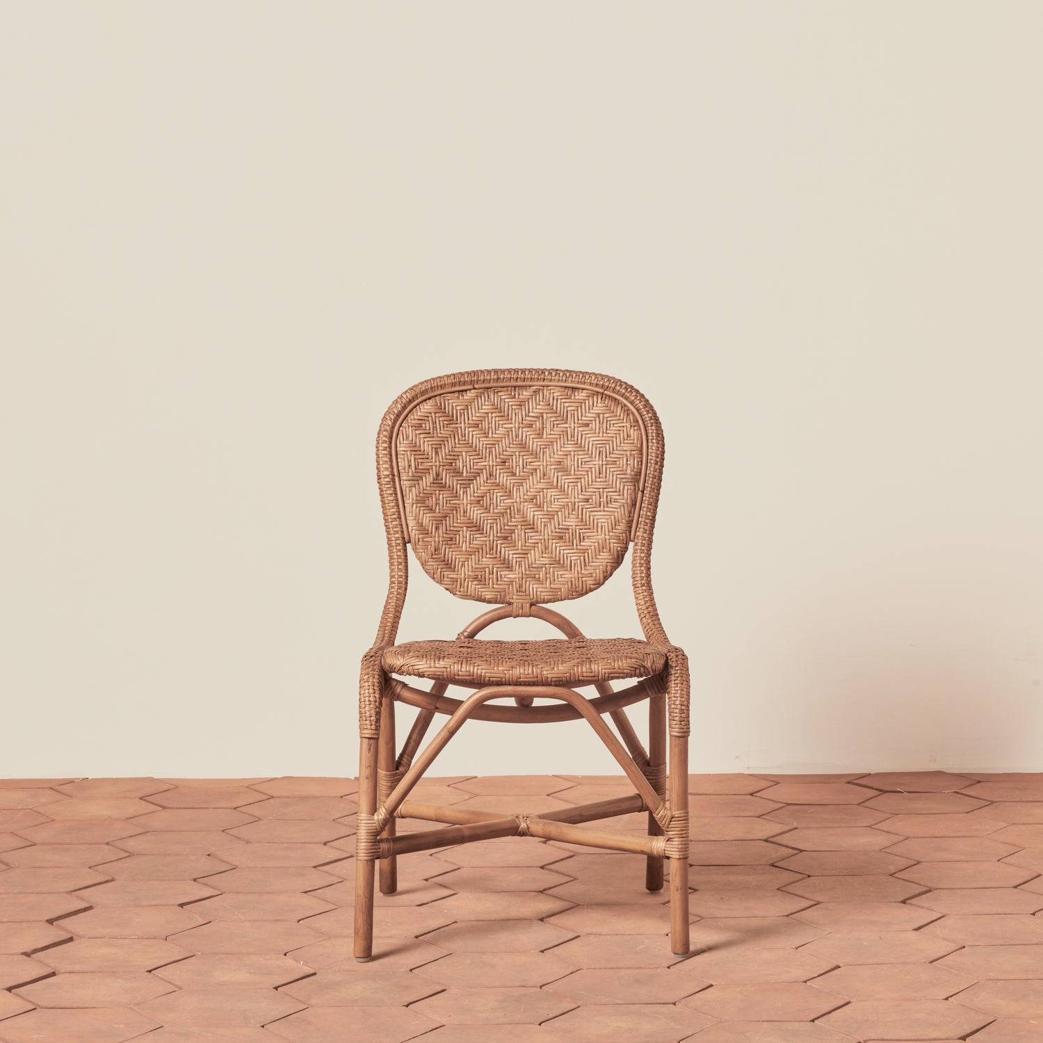 front of side chair in brown- Number 18