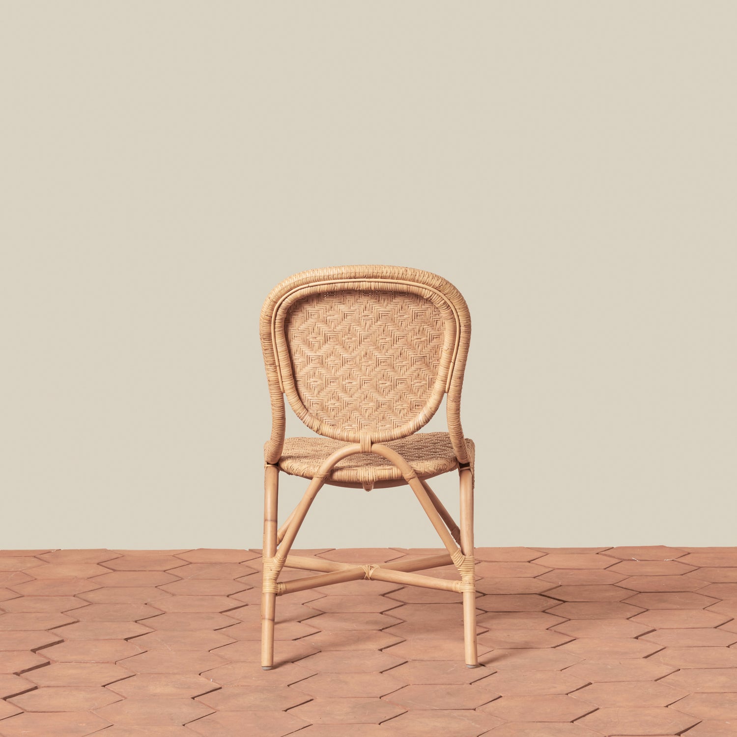 back angle of side chair in natural- Number 5