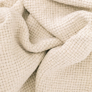 Close-up of beige woven fabric - Number 4