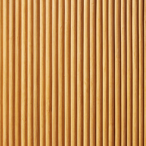 Close-up of a wooden coffee table with vertical slats - Number 12