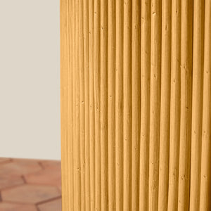 Wooden panel with a light brown color and vertical grain pattern. - Number 4