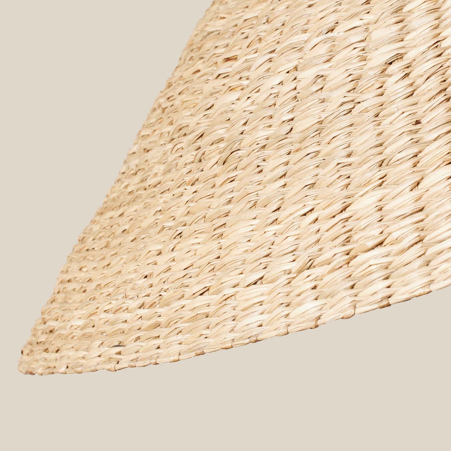 detail of seagrass lampshade- Number 4