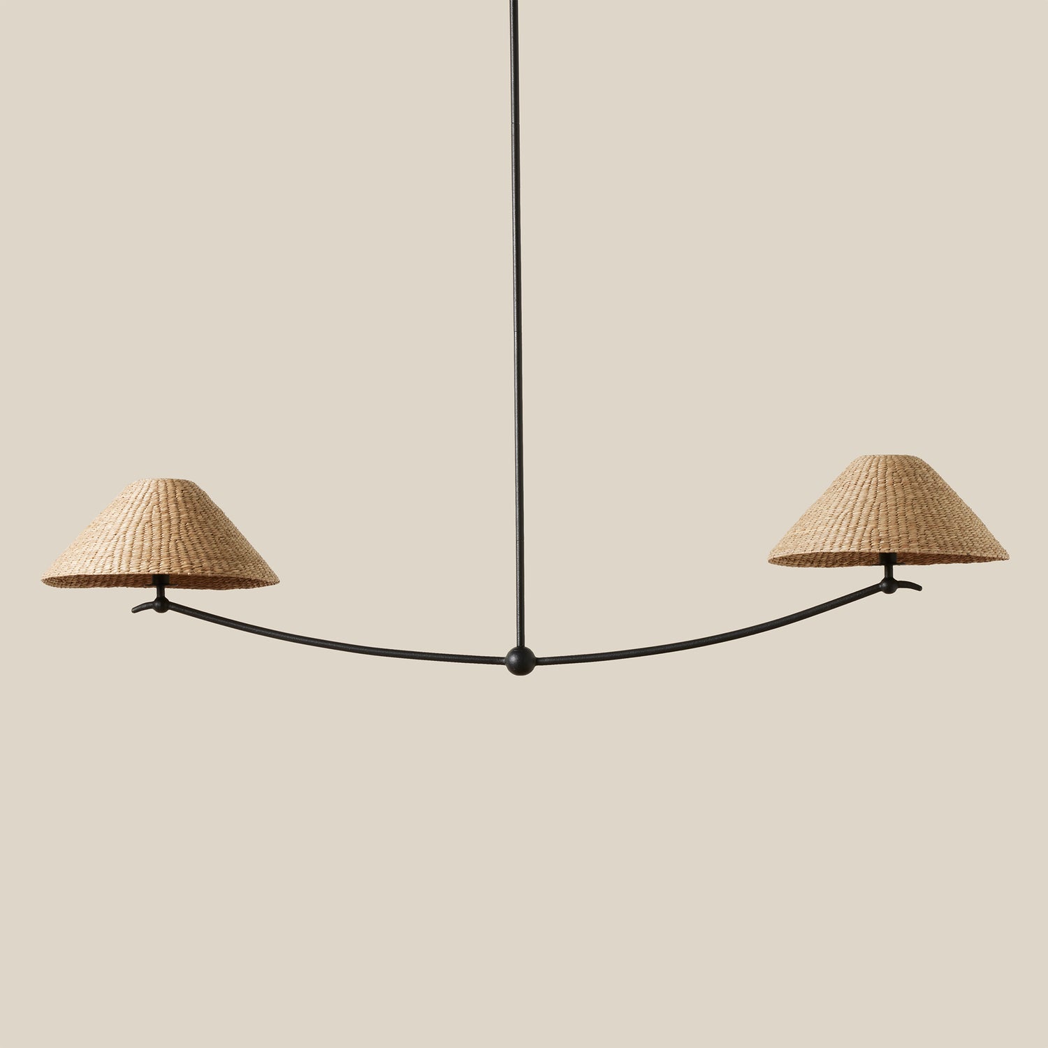 linear pendant with two shades- Number 1