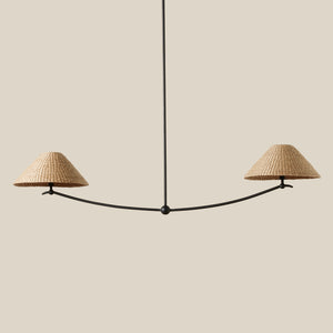 linear pendant with two shades - Number 1