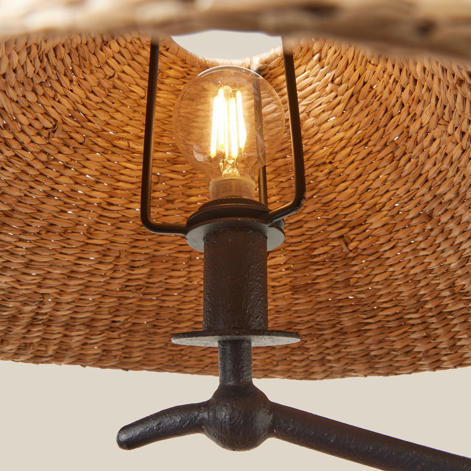 lightbulb inside of pendant shade- Number 7