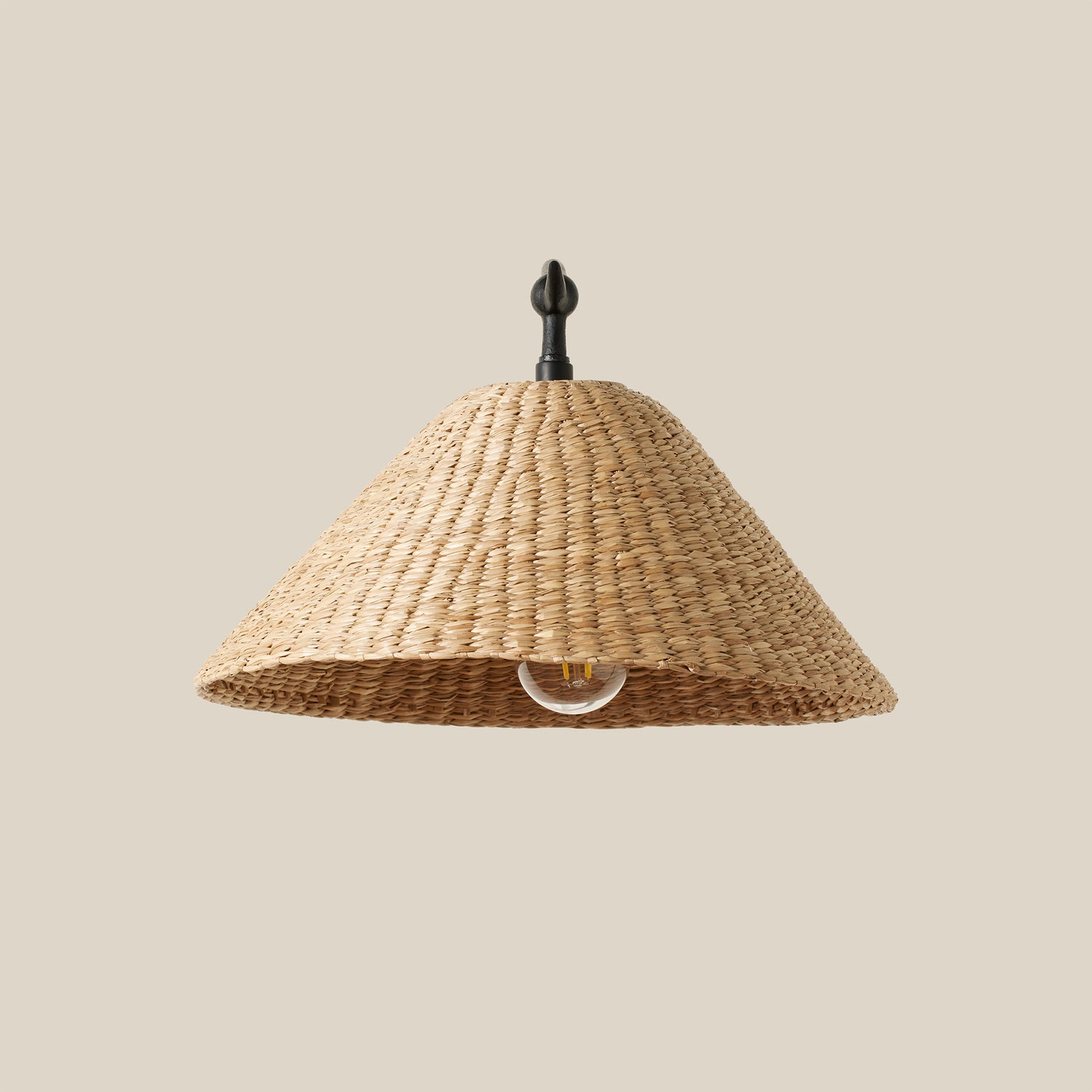 shade of rattan sconce- Number 4